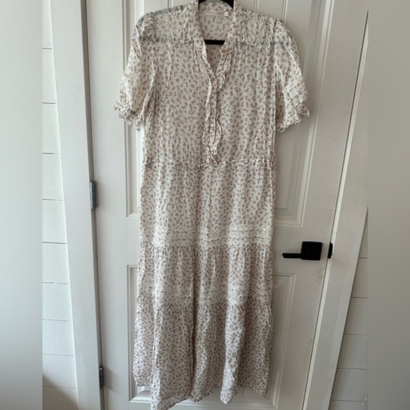 Christy Dawn Elle Dress in Cream with Lilac Ditsy (EUC) - Picture 3 of 7